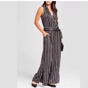 A New Day Satin Stripes Jumpsuit